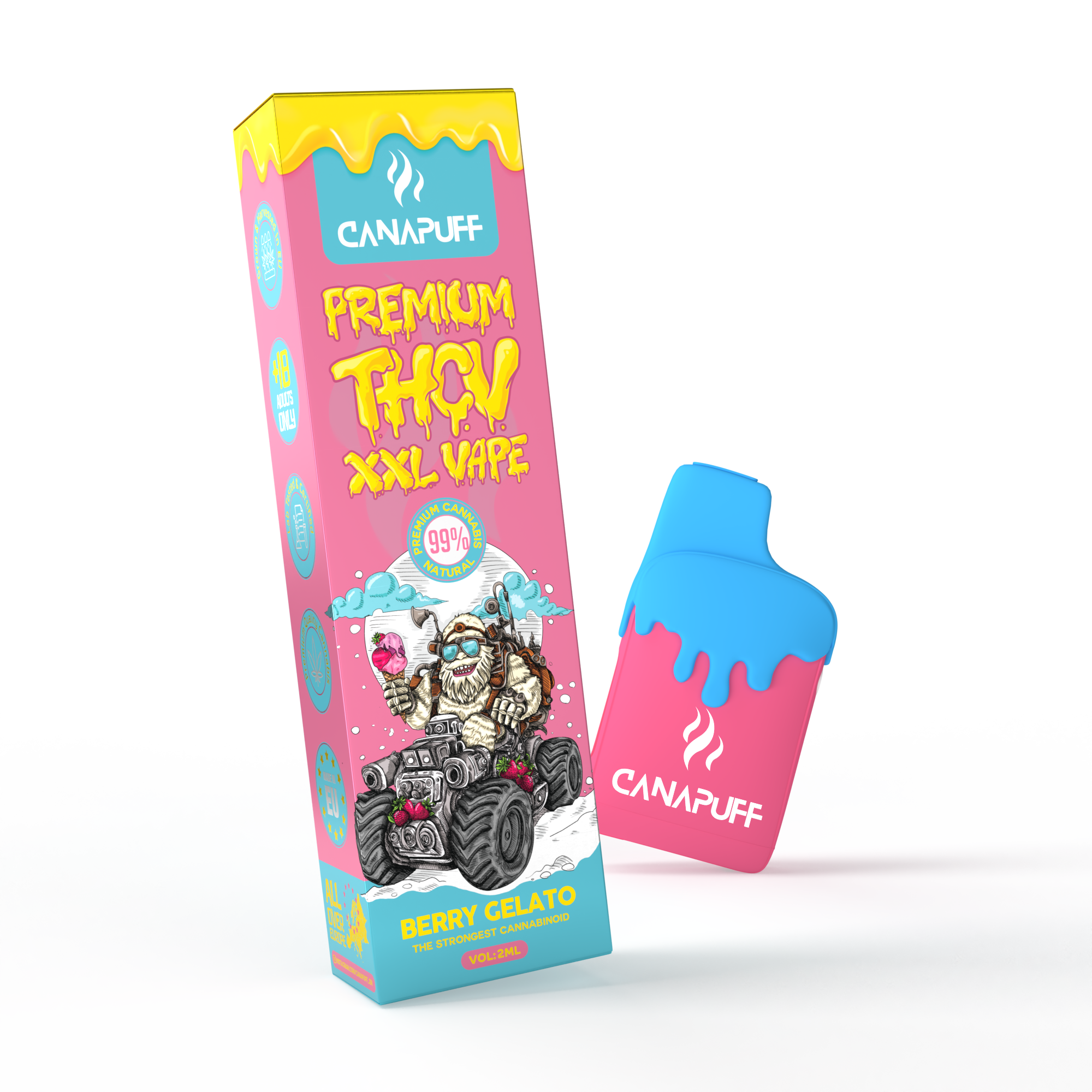 THCv Vape Berry Gelato 99% 2ml