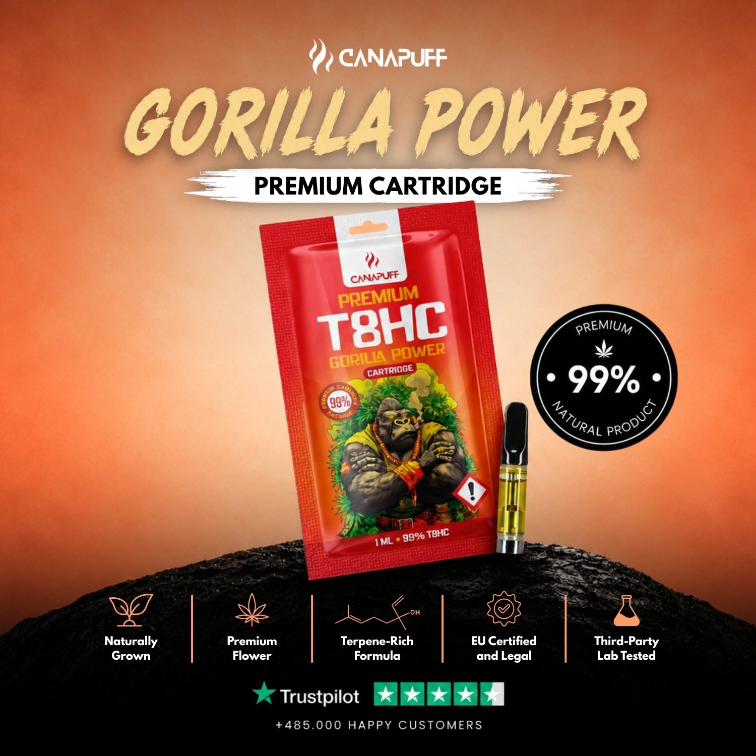 T8HC patron Gorilla Power 99%