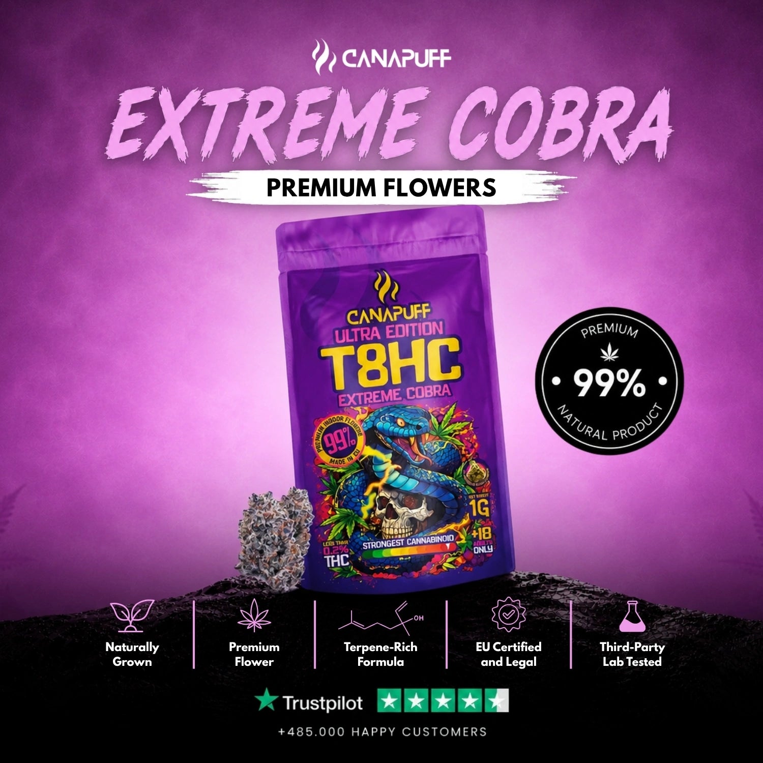 T8HC Virágzat Extreme Cobra 99%