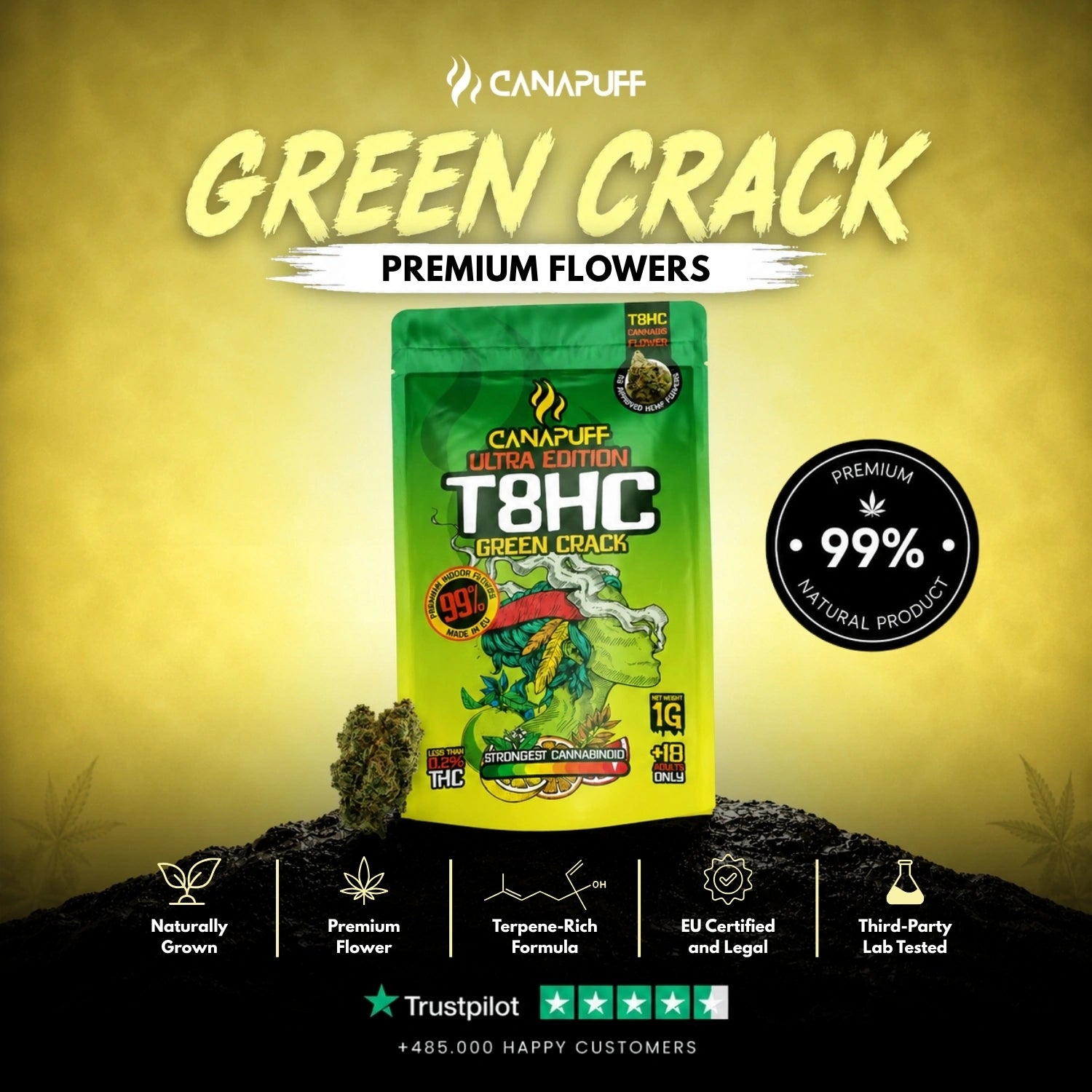 T8HC Virágzat Green Crack Ultra Edition 99%