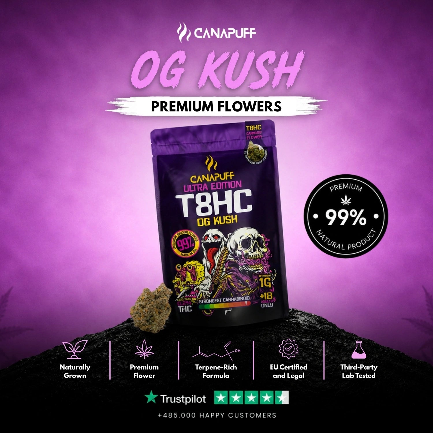 T8HC Virágzat OG Kush Ultra Edition 99%