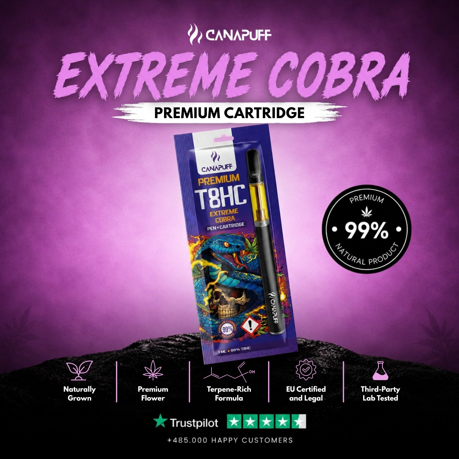 T8HC Pen+Patrón Extreme Cobra 99%