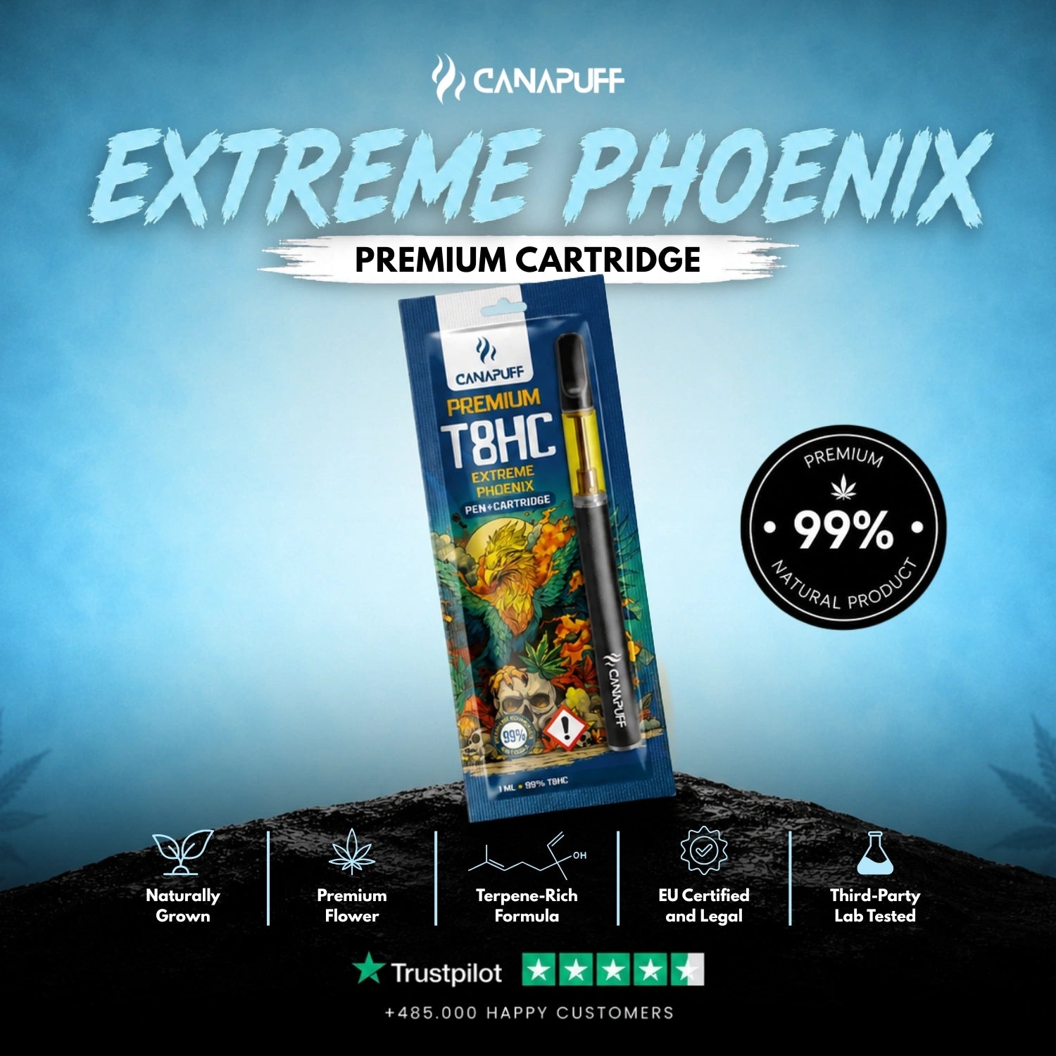 T8HC Pen+Patrón Extreme Phoenix 99%