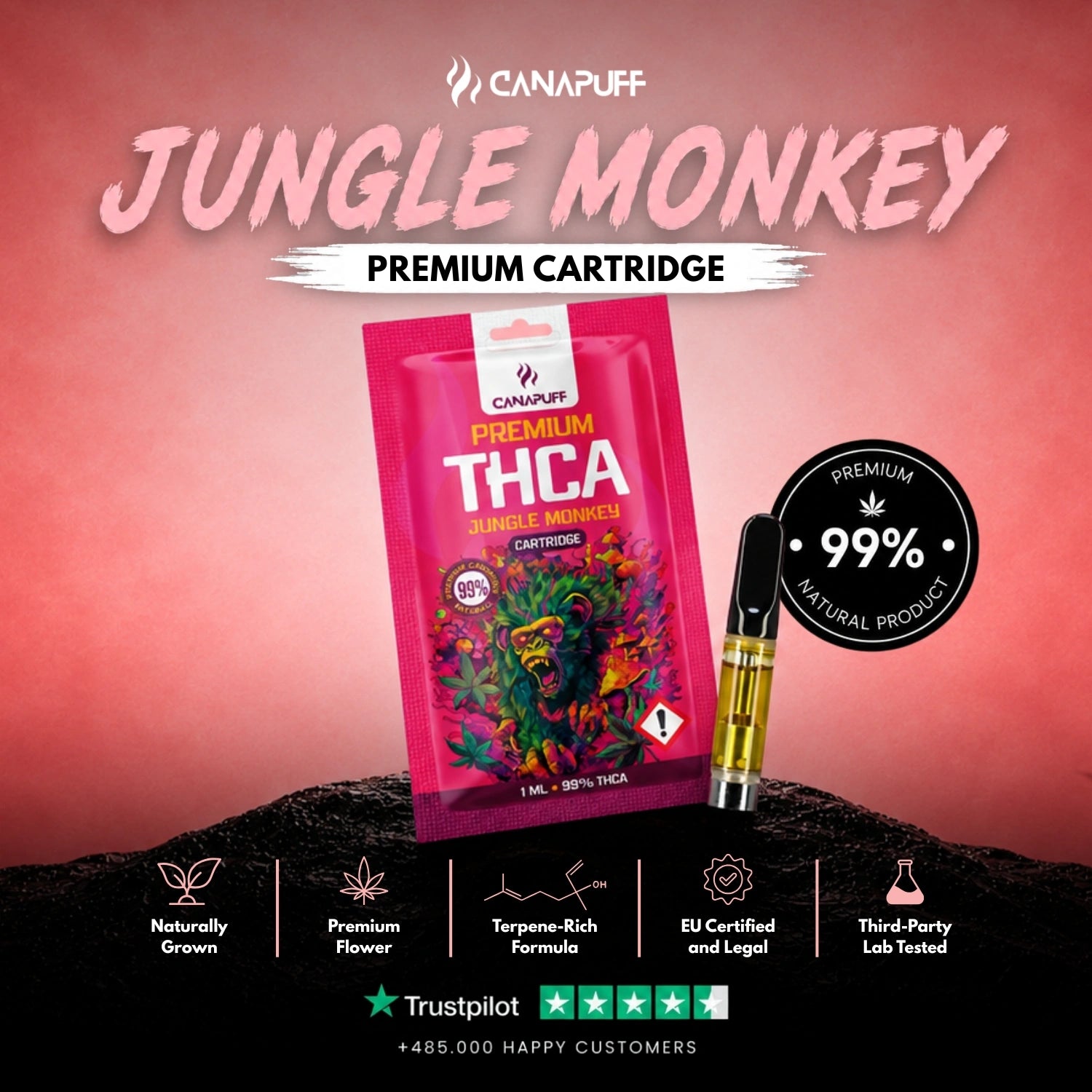 THCA patron Jungle Monkey 99%