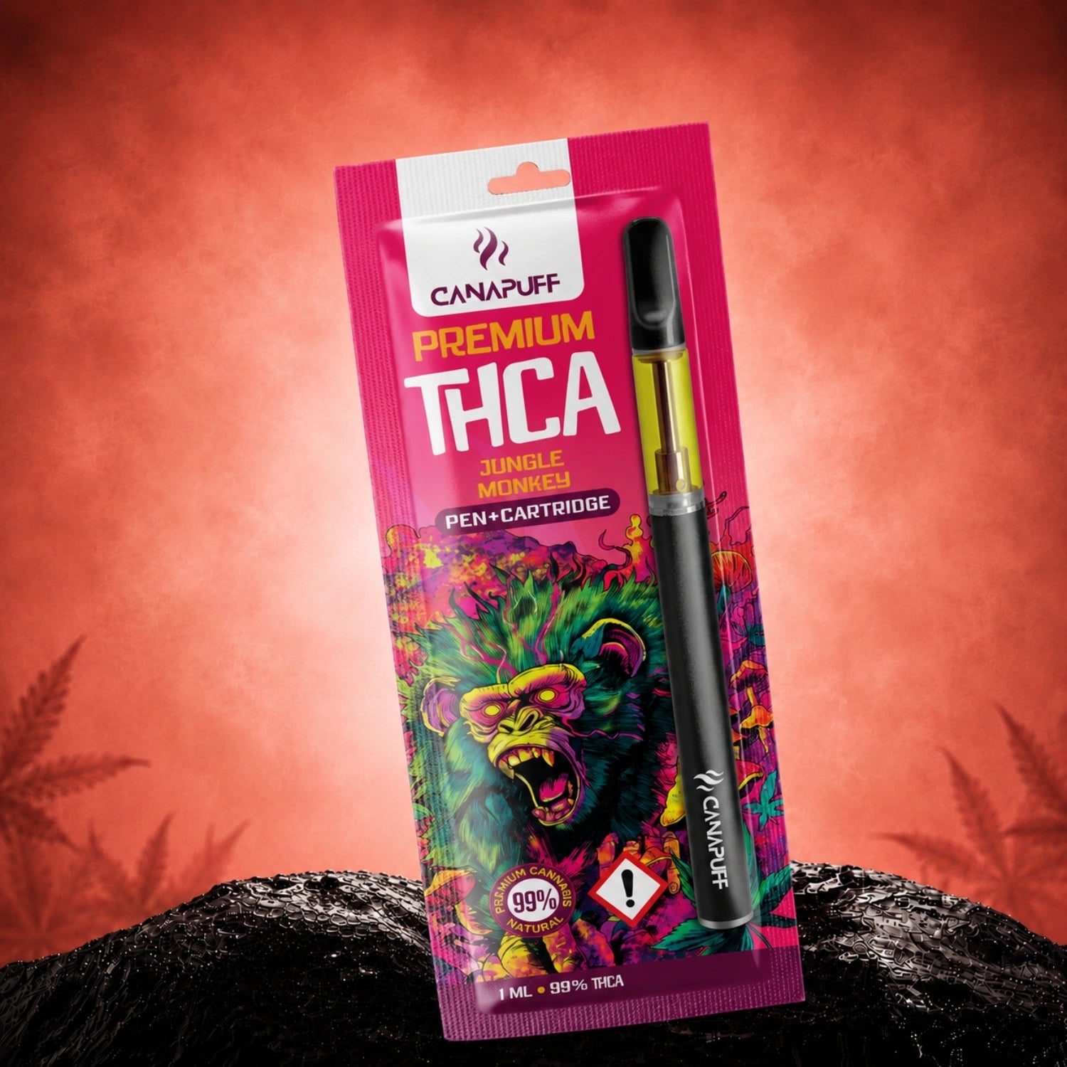 THCA Pen+Cartridge Jungle Monkey 99%