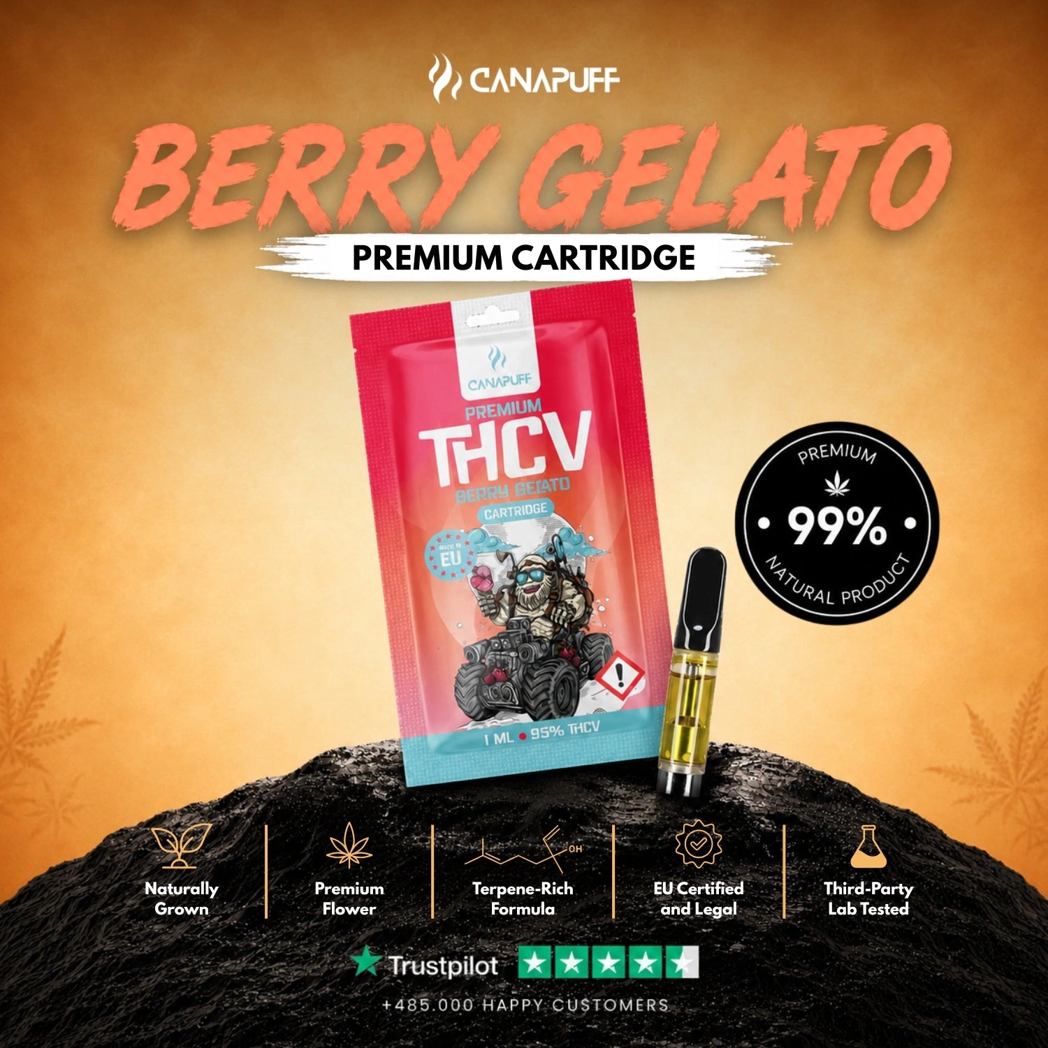 THCv Patrón Berry Gelato 95%