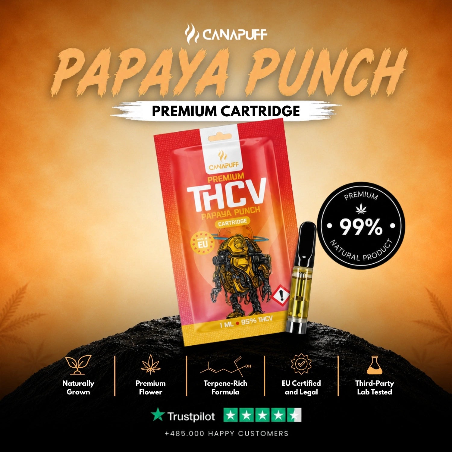 THCv Patrón Papaya Punch 79%