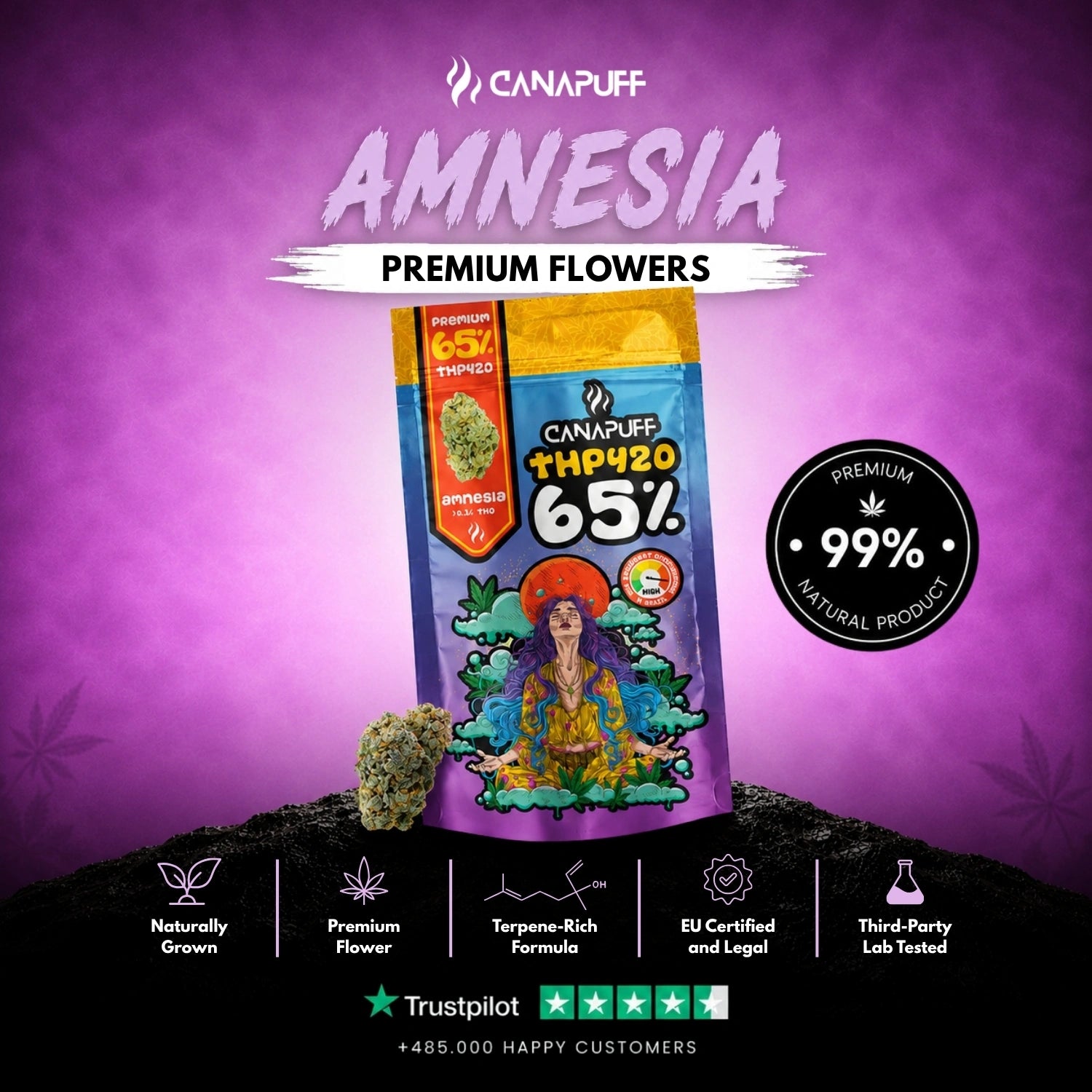 THP420 Virágzat Amnesia 65%
