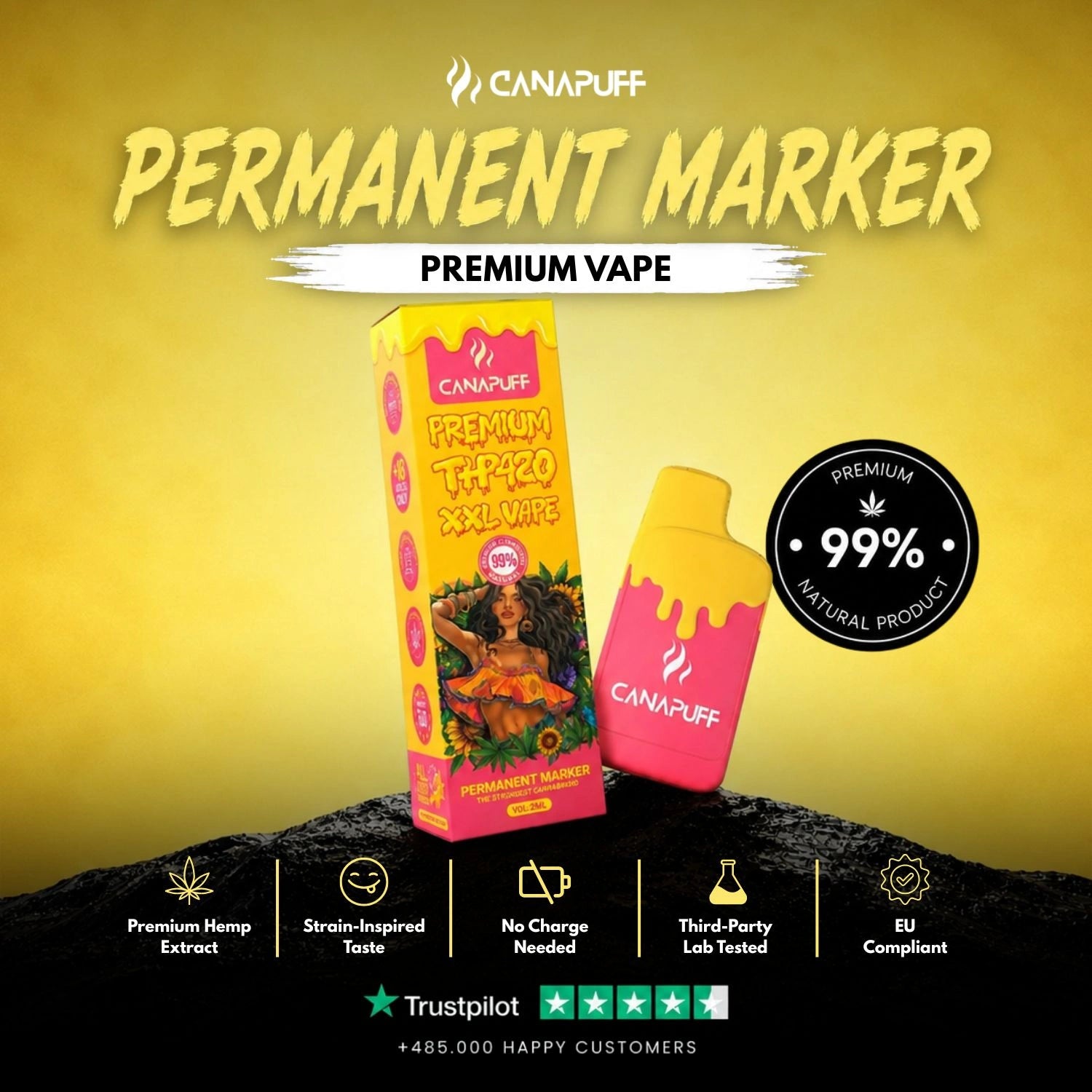 THP420 Vape Permanent Marker 99% 2 ml