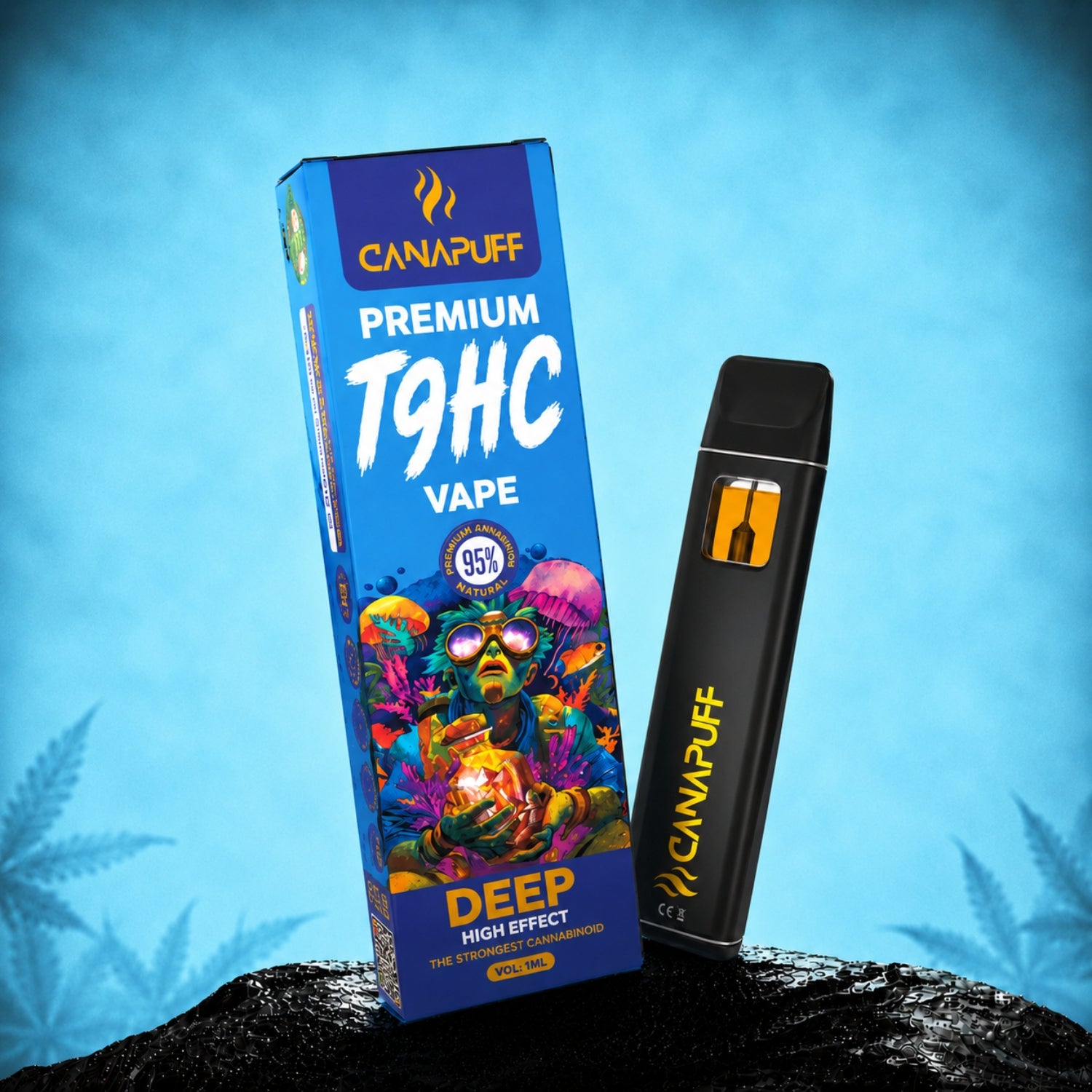 Canapuff TⳊHC Vape Deep 95% 1ml disposable pen