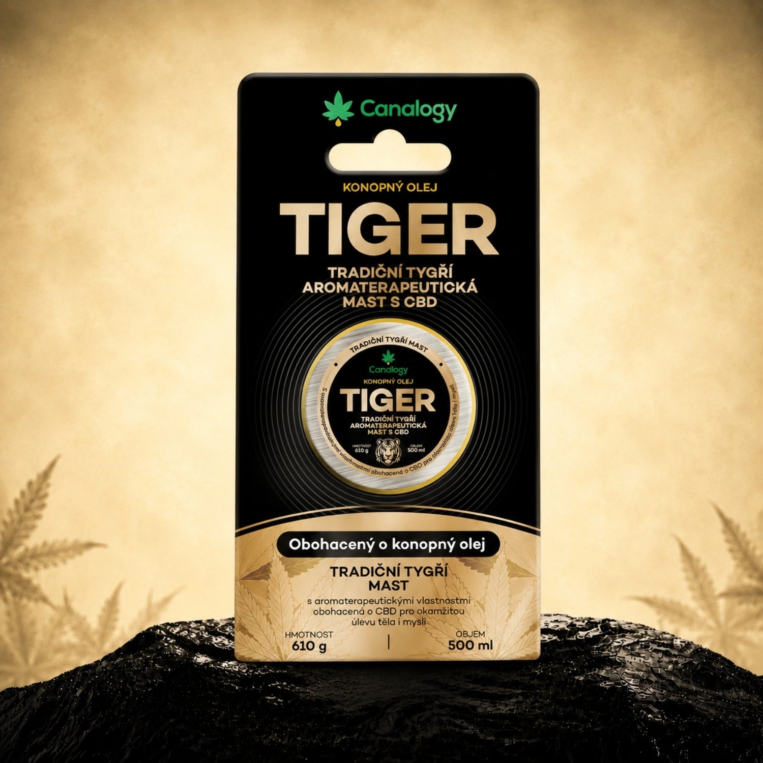 Canalogy Hagyományos Tigris Aromaterápiás Kenőcs CBD-vel