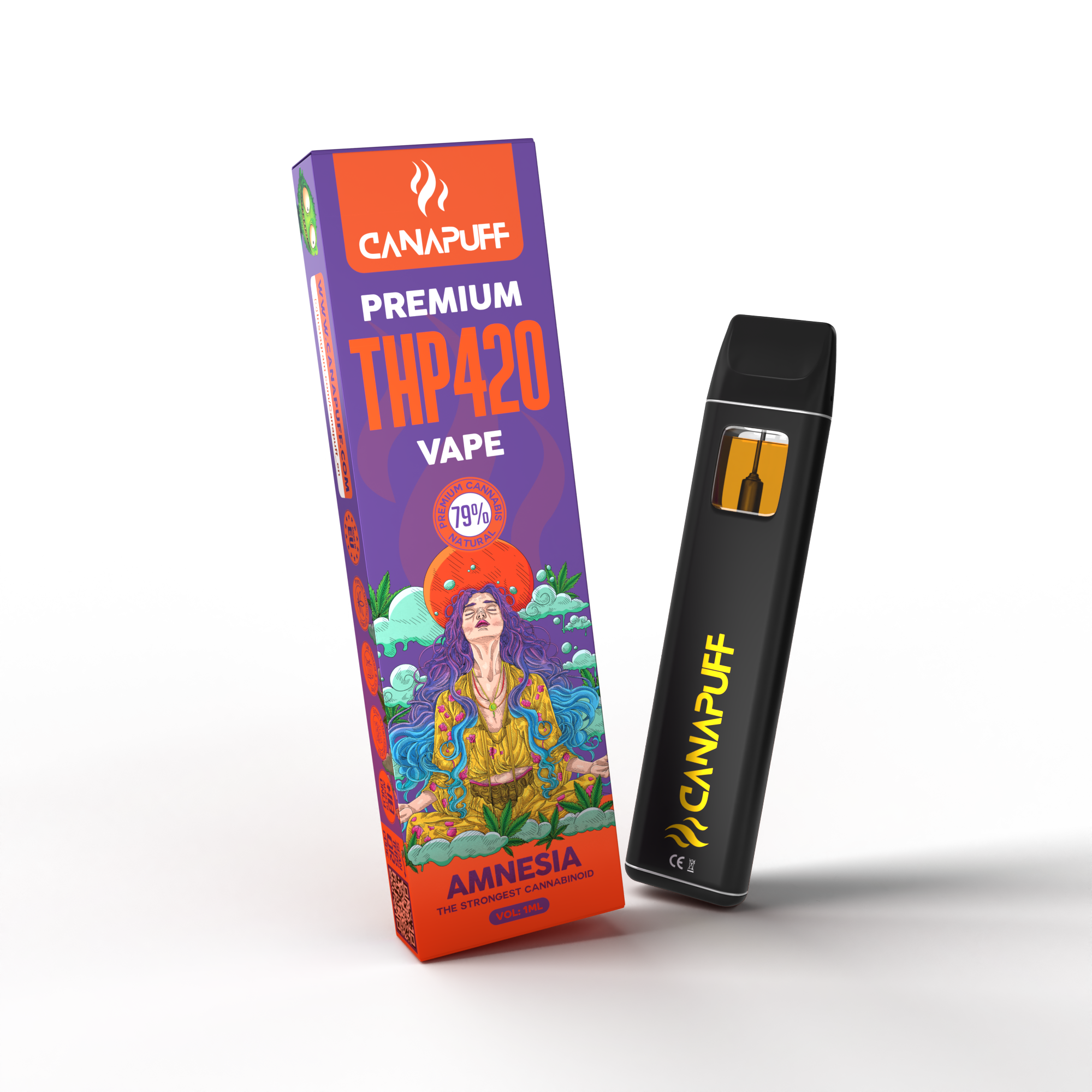 Amnesia 79% THP420 - Canapuff - THC Vape - 1ml-Canapuff