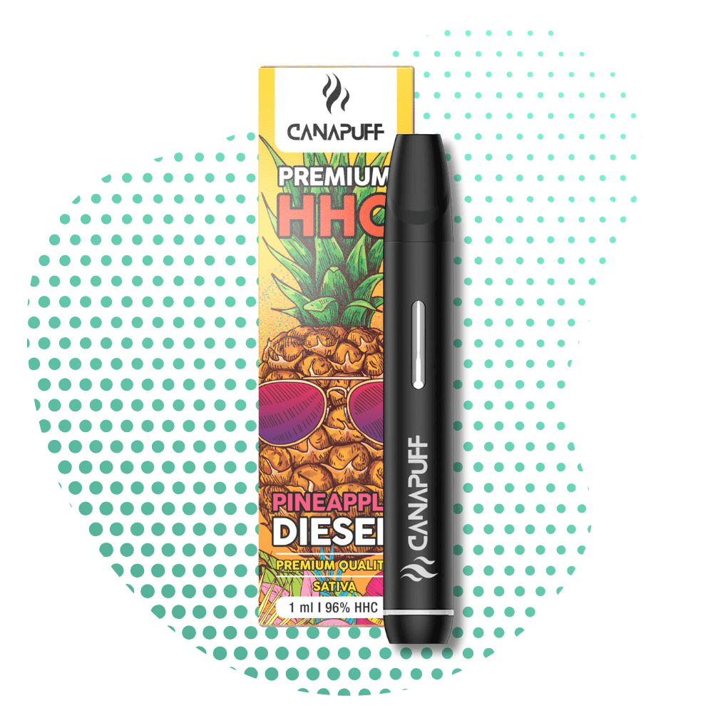pineapple diesel 96 hhc Canapuff egyszeri használat 1ml