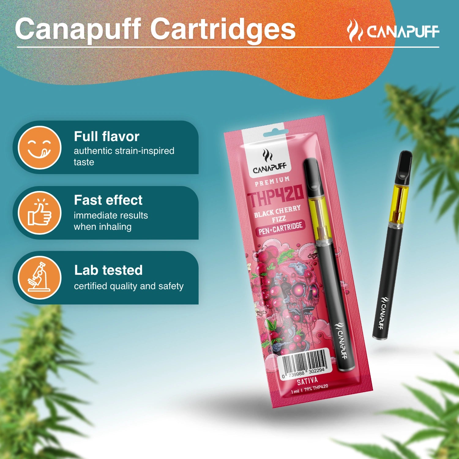 THP420 Pen+Patrón Fekete cseresznye-fizz 79%