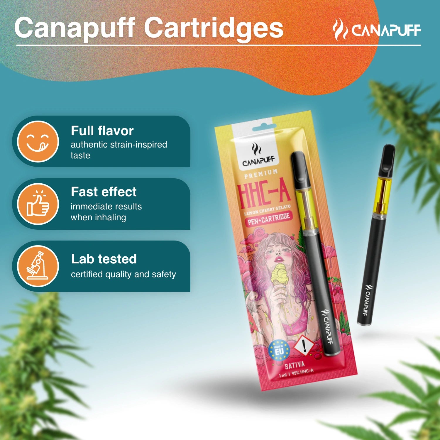 HHC-A Pen+Patrón Lemon Cherry Gelato 95%