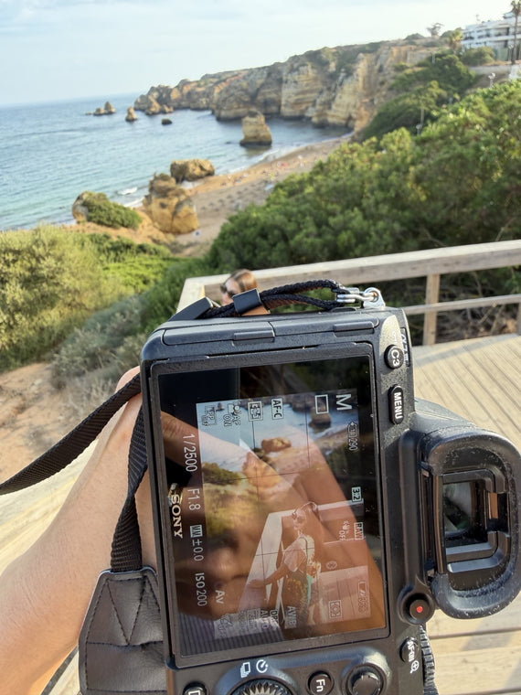 Behind the scenes of a Canapuff creator shoot on the Algarve coast