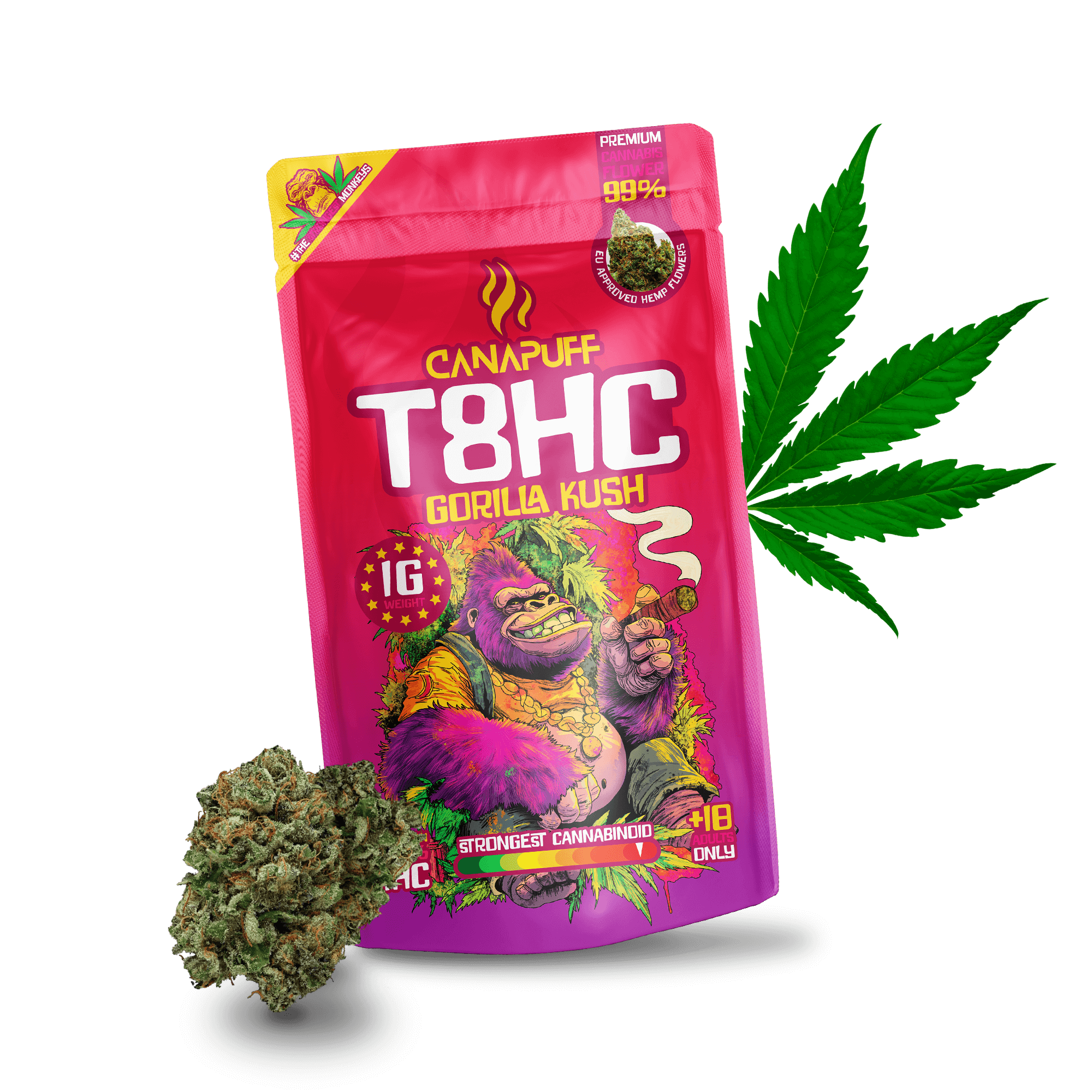 T8HC Virágzat Gorilla Kush 99%