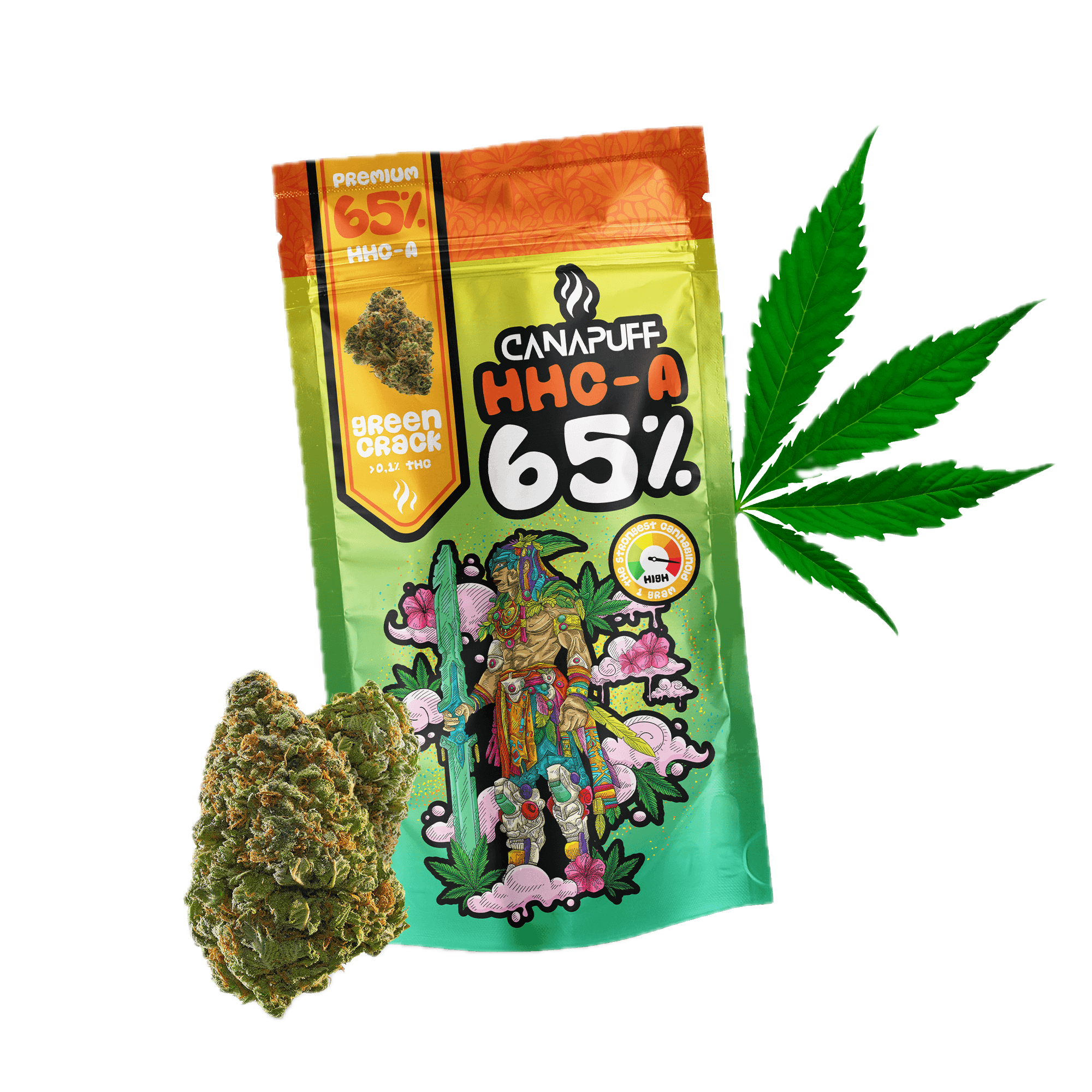 HHC-A Virágzat Green Crack 65%